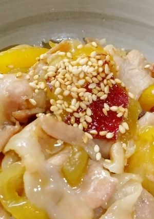 ホットクックでさつまいもと豚ばら肉の煮物-レシピのメイン写真