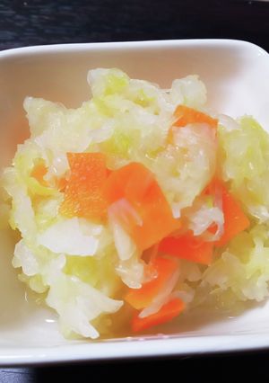 キャベツと人参と玉ねぎの酢の物-レシピのメイン写真