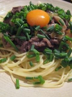 すき焼き風パスタ-レシピのメイン写真