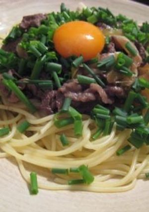 すき焼き風パスタ-レシピのメイン写真