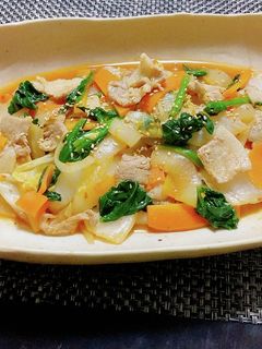 豚バラ白菜のピリ辛炒め-レシピのメイン写真