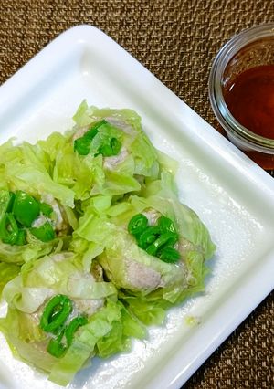 春キャベツのシュウマイ ゆず茶ソース-レシピのメイン写真