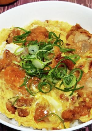 超簡単！唐揚げで作る白だし親子丼！！-レシピのメイン写真