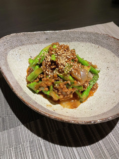 ❀アスパラと玉ねぎのバター味噌炒め❀-レシピのメイン写真