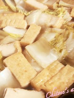 白菜と厚揚げの煮物-レシピのメイン写真
