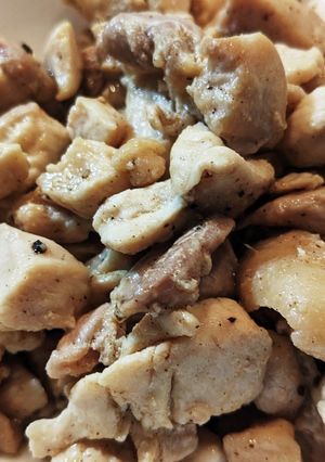 鶏もも肉&鶏むね肉の塩コショウ炒め-レシピのメイン写真