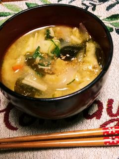 減塩にも!煮干し出汁の身体にもよい味噌汁-レシピのメイン写真