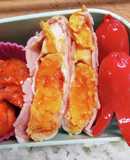 お弁当に♪ハム卵♡レンチンするだけ～