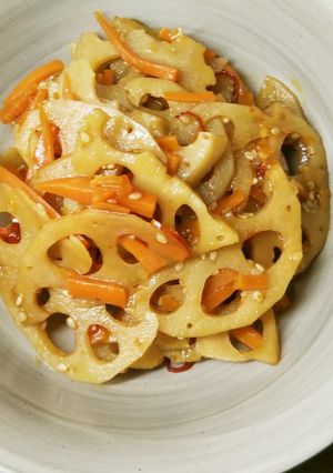 ホットクックで作るレンコンのきんぴら-レシピのメイン写真