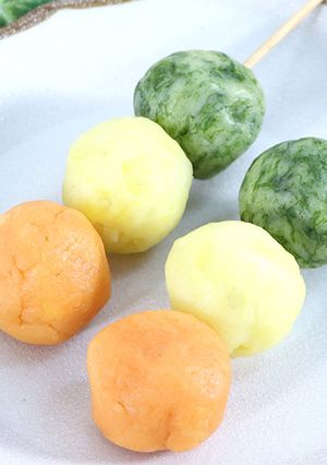 ひな祭りに♡マッシュポテトで三色団子-レシピのメイン写真