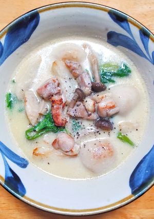 鶏肉と蕪と里芋のクリーム煮-レシピのメイン写真