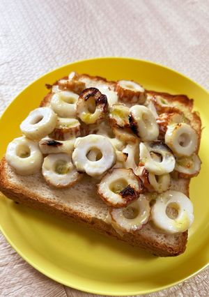 食パンの竹輪のせ-レシピのメイン写真