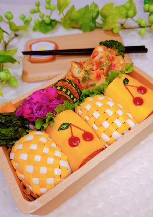 女子学生のお弁当(2023.2.21)-レシピのメイン写真