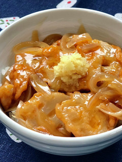 トロ〜リ*薩摩揚げ(練り天)のあんかけ丼-レシピのメイン写真