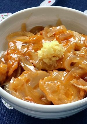 トロ〜リ*薩摩揚げ(練り天)のあんかけ丼-レシピのメイン写真
