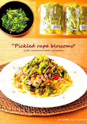 花が咲いた菜の花を❤毎日食卓に春を届けて-レシピのメイン写真