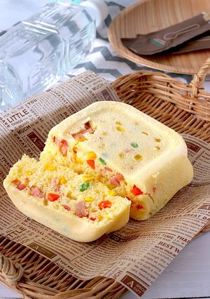 レンジ4分♪冷凍野菜活用で簡単ケークサレ-レシピのメイン写真