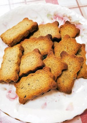 【米粉で♪】黒ごまきな粉クッキー-レシピのメイン写真