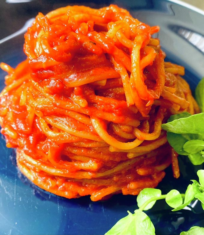 暗殺者】トマト濃厚・焼きパスタ by ♡マッキークッキング