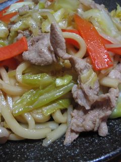 ✿肉野菜炒め焼きうどん?!✿-レシピのメイン写真