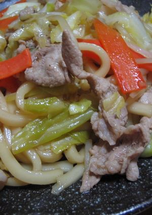 ✿肉野菜炒め焼きうどん？！✿-レシピのメイン写真