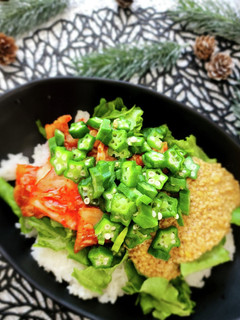 冷凍オクラで超簡単!ネバネバスタミナ丼-レシピのメイン写真