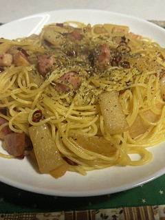 スパゲティ・大根のペペロンチーノ-レシピのメイン写真