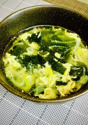 5分で完成！卵とわかめのスープ-レシピのメイン写真