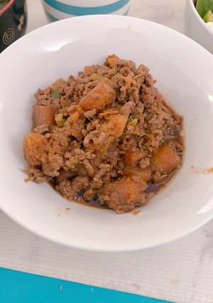 冷凍カットカボチャのそぼろ煮-レシピのメイン写真