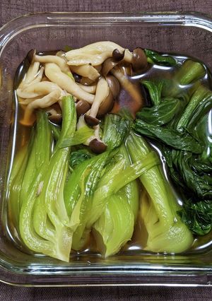 チンゲン菜としめじの煮浸し-レシピのメイン写真