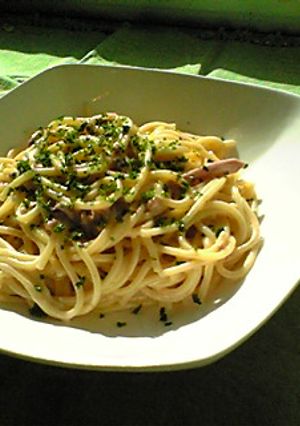 簡単！激うま！イカの塩辛のクリームパスタ-レシピのメイン写真