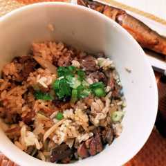รูปของ 鴨ガラの炊き込みご飯