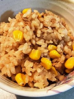 ツナと冷凍コーンの炊き込みご飯-レシピのメイン写真