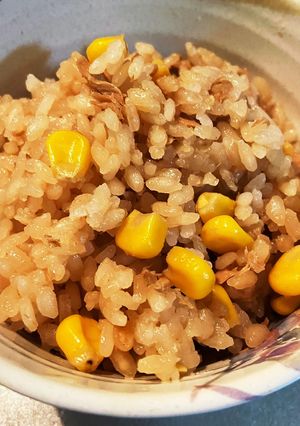 ツナと冷凍コーンの炊き込みご飯-レシピのメイン写真