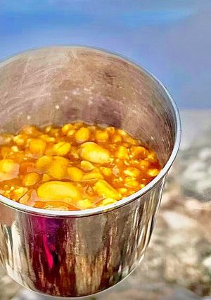 麺つゆで☆豆ともち麦のカレーリゾット-レシピのメイン写真