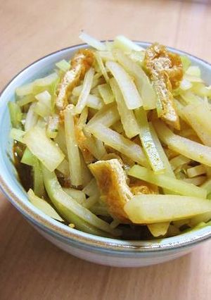 大根の皮と油揚げのコチュジャン煮-レシピのメイン写真