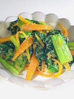 時短!炒めて作るほうれん草の胡麻和え-レシピのメイン写真