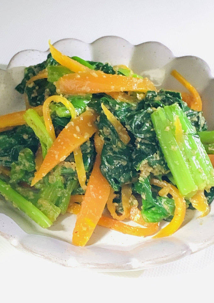 時短！炒めて作るほうれん草の胡麻和え-レシピのメイン写真