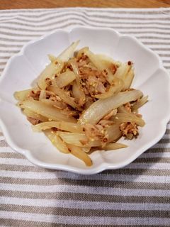 玉ねぎとツナの粒マスタード炒め-レシピのメイン写真