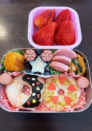 ドーナツおにぎり弁当☆保温庫用☆3歳-レシピのメイン写真