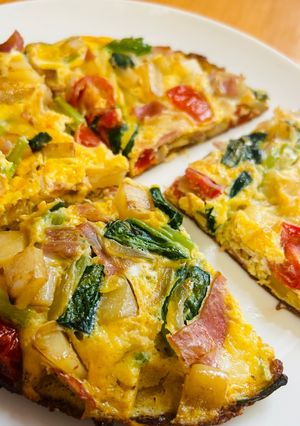 お野菜たっぷり具沢山フリッタータ風!余り野菜で。-レシピのメイン写真