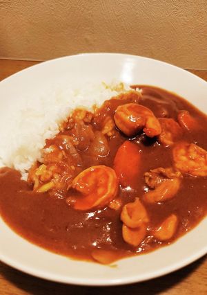 海老＆鶏肉カレー-レシピのメイン写真