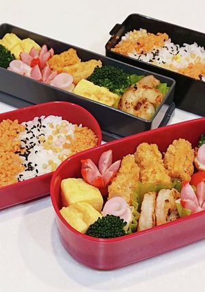 中学生受験日のお弁当&旦那さん弁当43-レシピのメイン写真