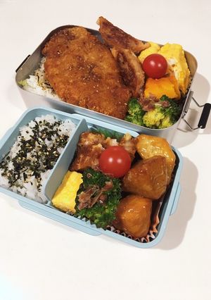 高1娘、社会人息子　弁当　23/2/22-レシピのメイン写真