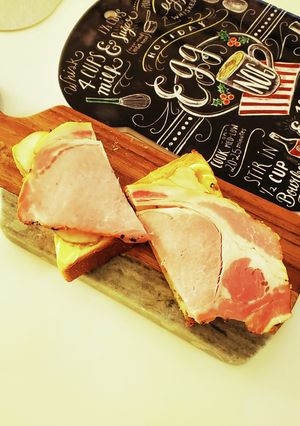 菊芋スライスとハムのトースト-レシピのメイン写真