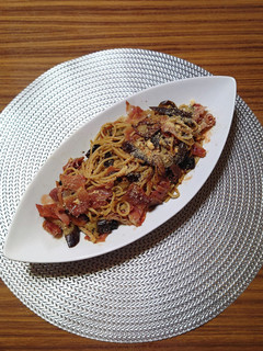 ヨウサマの減塩なすと生ハムのパスタ-レシピのメイン写真