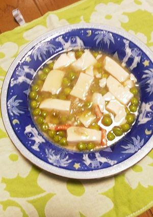 グリーンピースと豆腐のうま煮-レシピのメイン写真