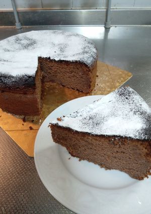 小麦粉無しで大きなガトーショコラ-レシピのメイン写真