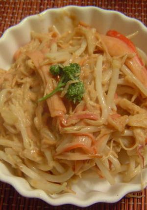 ☆捨てないで☆お刺身のツマで焼きそば風☆-レシピのメイン写真