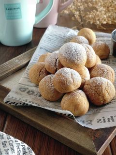 簡単さくほろ☆米粉のきな粉スノーボール。-レシピのメイン写真